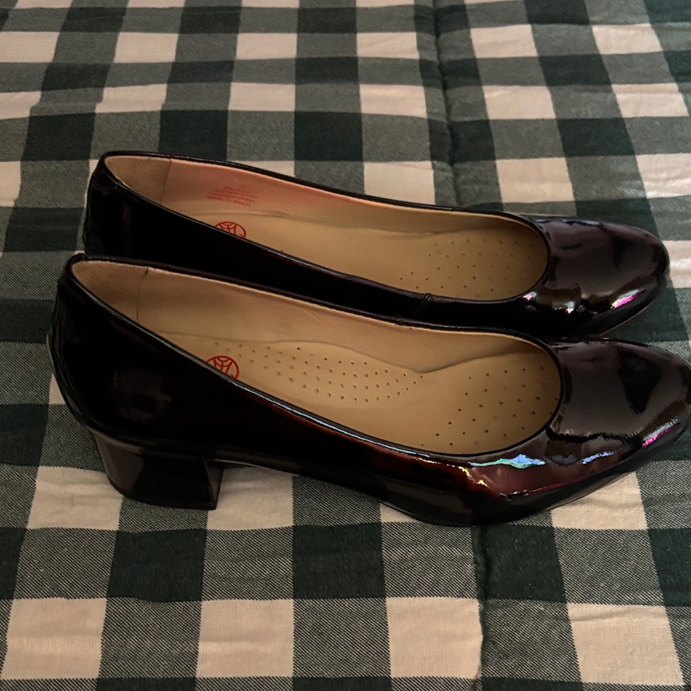 Marc Joseph Black Patent Leather Heels